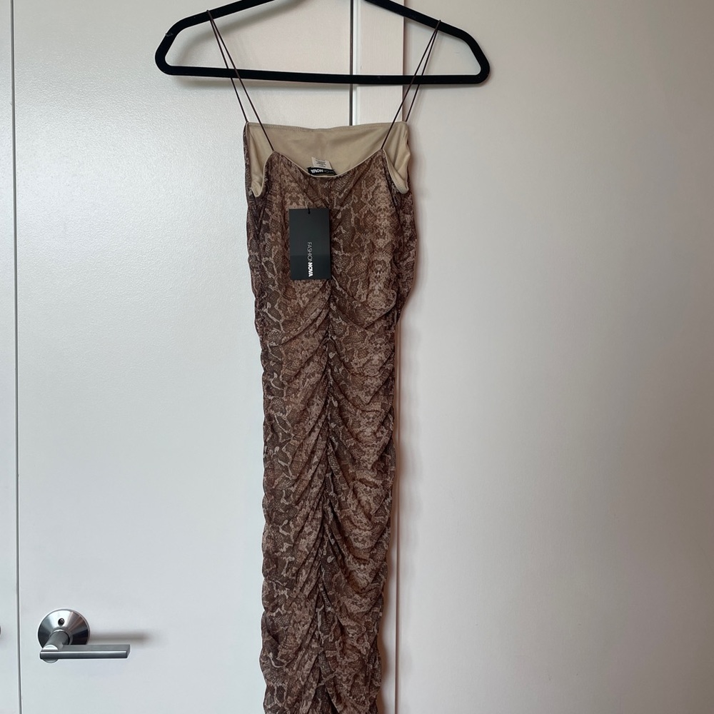 Never Worn Fashion Nova Snake Skin Midi Dress